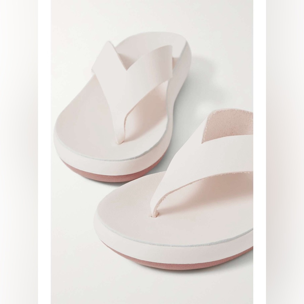 Ancient Greek Sandals Pink and White Sandals